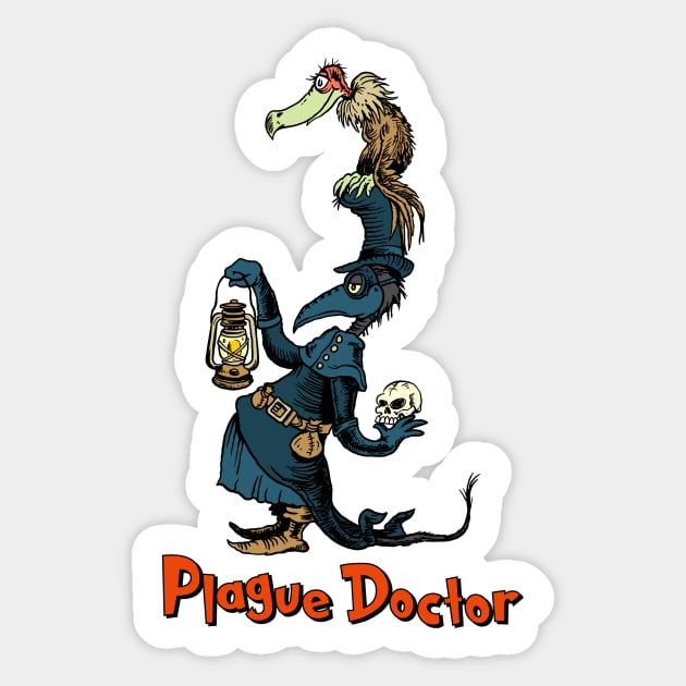 Quarantine Art: Plague Doctor Sticker by ZugArt01